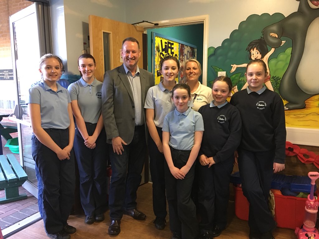 Girls Venture Corps Air Cadets meet Cllr Bryan Jones to discuss how he can support young people with their emotional health and wellbeing