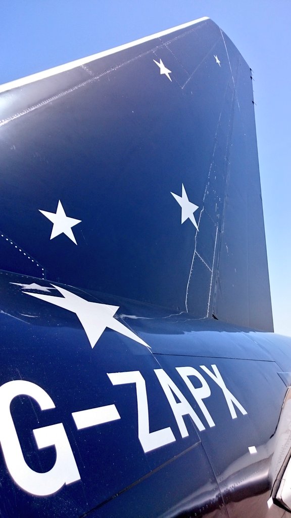 SarahJLambeth's tweet photo. Great day out with our lovely flying friends at Titan Airways @Gatwick_Airport #starsnothearts #flyingfriends #tcacrew #boeing #leysfly #avgeek https://t.co/yfRI2XJqOI