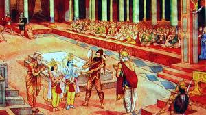 When he heard Janak was holding a Swayamvar for Sita, he proceeded towards Mithila for an opportunity to find a congregation of all kings at one place. But there came across Ram of Ayodhya, who was virtue personified. Parshuram now knew his mission was over. #ParshuramJanmotsav