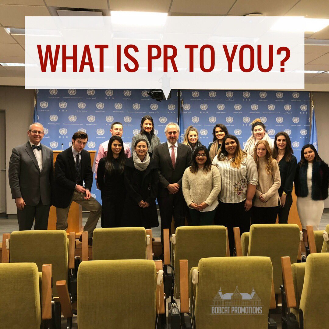Happy #humpday Bobcats! Let us know what PR means to you? #txst #txstBPR #smtx #atx #PublicRelations