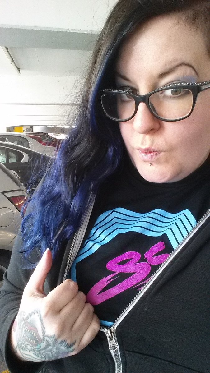itsOceanside85's tweet photo. Guess what came in the mail...i got mine do you have yours? Grab one at https://t.co/D5AtDudfUB #synthwavemerch https://t.co/0DvmPWNls7