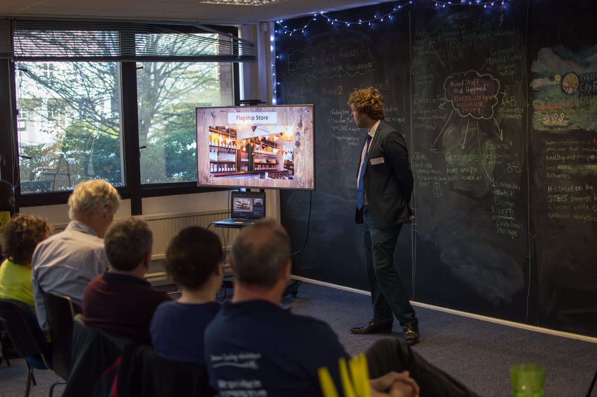 ExeCityFutures's tweet photo. Think #Exeter lacks a #ZeroWaste shop? James introduced #NakedNecessities to the #SpringConnect crowd! A #startup zero waste shop #comingsoon to Exeter with the help of @ExeVelocities #plasticfree #sustainable #circulareconomy https://t.co/j2uUU5AP0G
