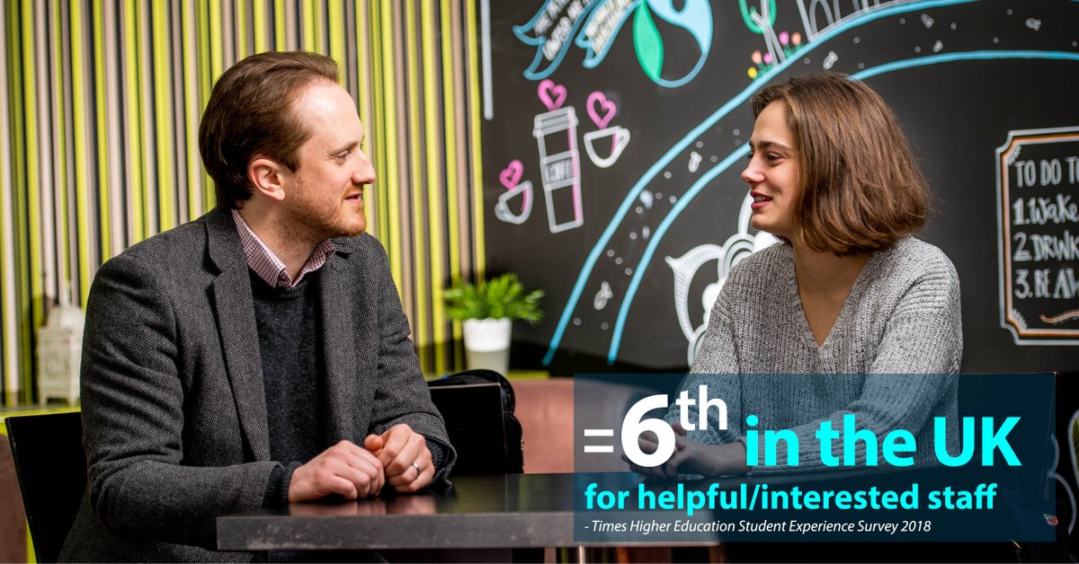 StudyUWTSD's tweet photo. Here for you at #UWTSD! The University of Wales Trinity Saint David - joint 6th in the UK for ‘Helpful and Interested Staff’ in the Times Higher Education Student Experience Survey. https://t.co/HBFfURiLb7 #THESES18 @timeshighered @UWTSD #GoodTimes #DyddieDa https://t.co/uh3KSwdbvM