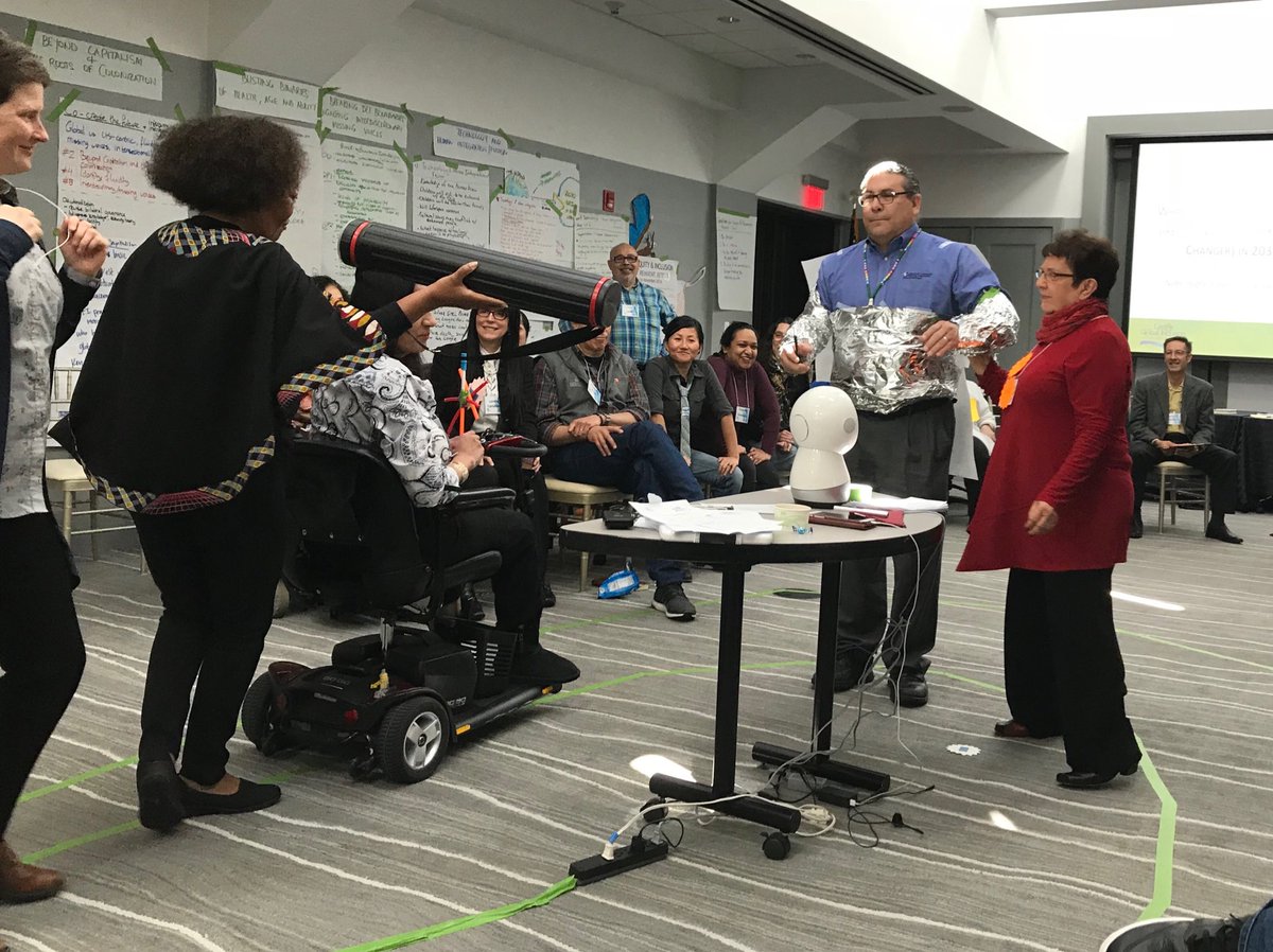 GregBJenkins's tweet photo. #Reimagine #Reinvent #Retool watching participants turning their ideas into physical manifestations at the #DEIFutures project. #TheCenterForGlobalInclusion #FutureWorkInstitute #theGDIB @TheCentreSocial https://t.co/yAXV5X53hz