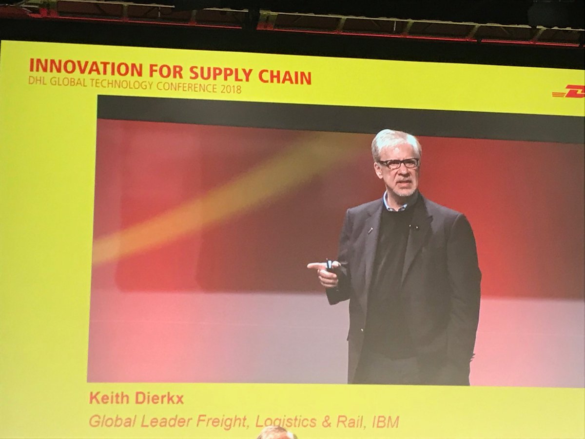 DeutschePostDHL's tweet photo. Artificial Intelligence ably explained by @IBM Keith Dierkx at the global #dhltechnology conferences. #AI #ArtificialIntelligence #technology #digitalization #Innovations #Austin https://t.co/CGvty45Z87