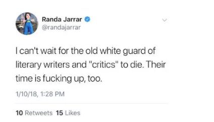 More racist tweets from Randa Jarrar