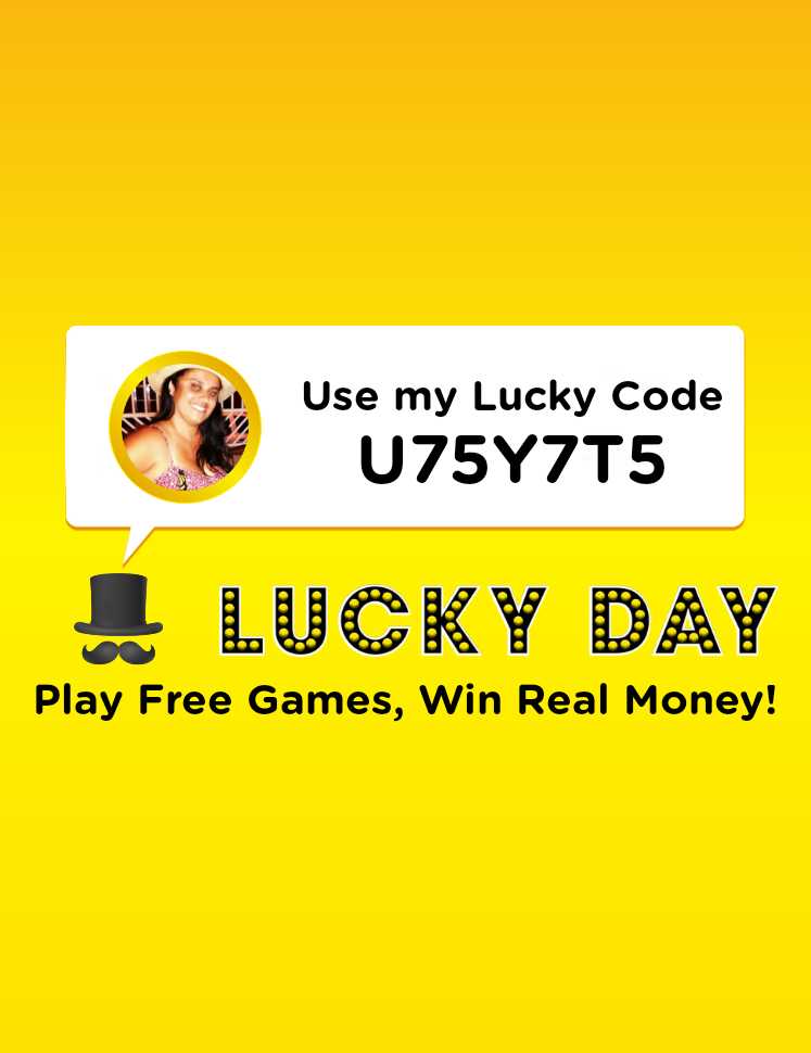 PriscilaDFonsec's tweet photo. With @LuckyDayApp, every day is a chance to win real money and prizes by playing FREE games! Use my Lucky Code 'U75Y7T5' to get started https://t.co/gb2pGGQ0OK https://t.co/19ZO8Vv7JC