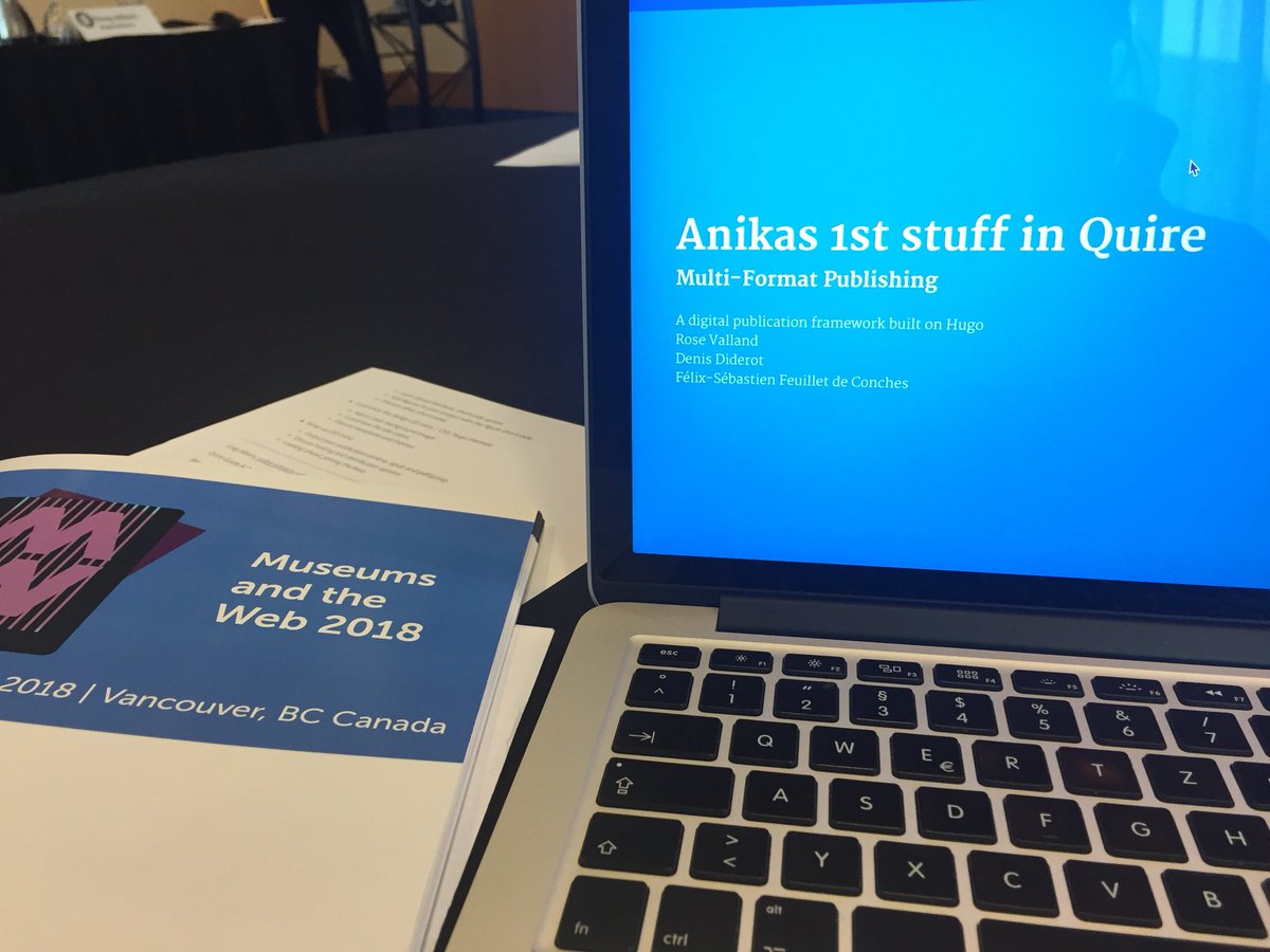 First steps with #quire! It looks and feels 100% useful and usable! Thanks <a href="/geealbers/">Greg Albers</a> <a href="/sarahwambold/">Sarah Wambold</a> <a href="/MaribelHU/">Maribel Hidalgo Urbaneja</a> and #mw18