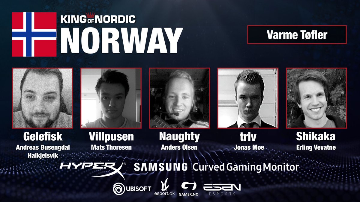 kingofnordic's tweet photo. Looser bracket FINAL LIVE now:
https://t.co/O9IOXnoUnn
🇸🇯NORWAY: (Varme Tøfler)
NORGE: (Varme Tøfler) @GelefiskR6 #Villpusen #Naughty @trivr6 @shikakaR6
🇩🇰DENMARK: (Egedal E-sport)
#NickiN @DatAsianPowerTV @EzarioNM #JinxedOwl @HIPPOTHEHUNGRY
@ubisoftnordic @HyperX https://t.co/fBvZAlaH0m