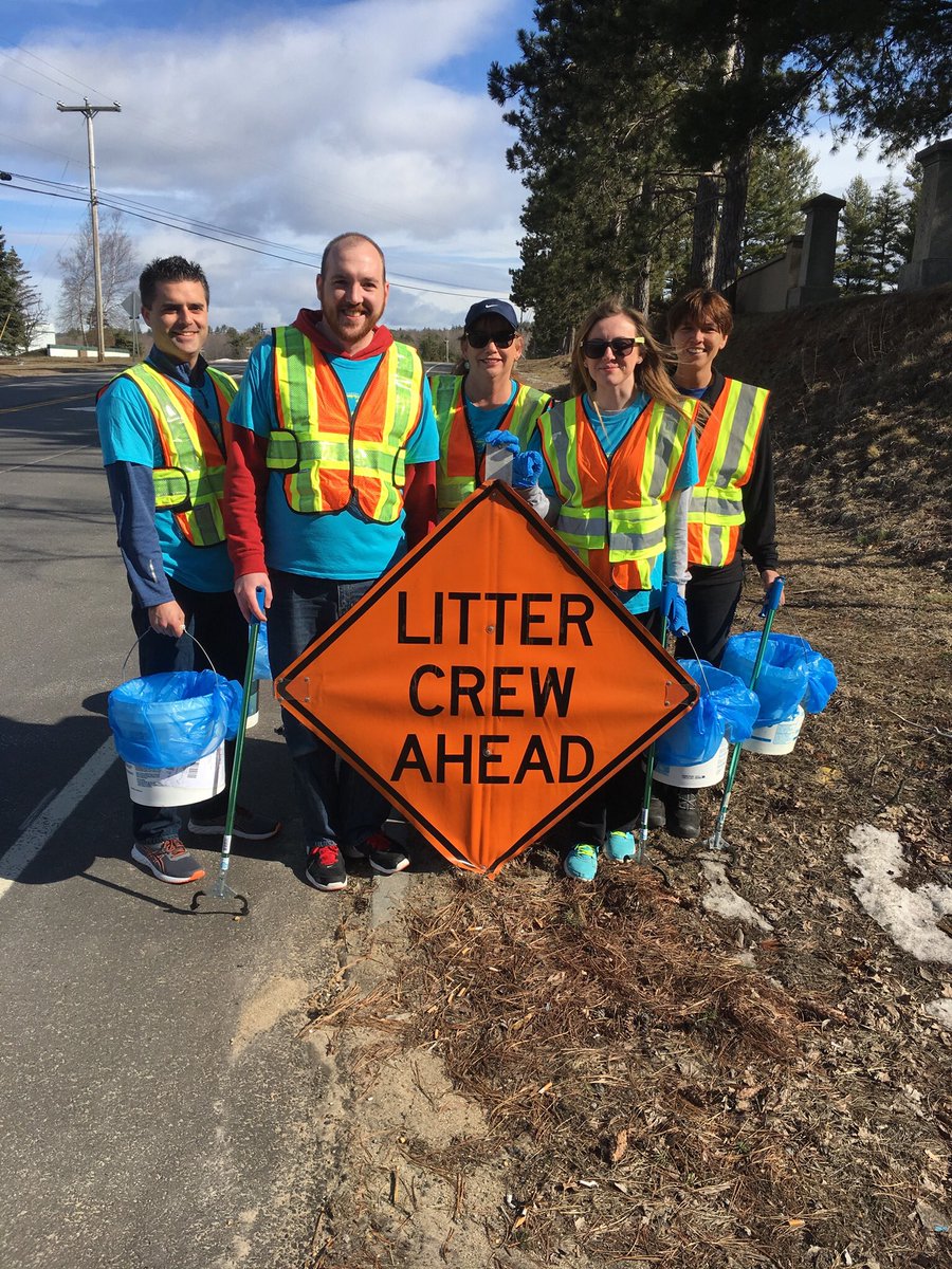 TangerTilton's tweet photo. The @TangerOutlets Tilton Management team supported their National Earth Day/Volunteer Week efforts by picking up 38 bags of debris along Sanborn Road today! 🌏 #TangerCares #EarthDay #LitterCrew #Tilton #SponsorAHighway #GoGreen #Reduce #Reuse #Recycle https://t.co/ELaG3g55KM