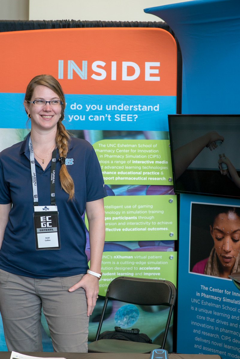 UNCPharmacy's tweet photo. #DYK: #ECGC is the largest gathering of video game professionals on the East Coast? The Center for Innovation in Pharmacy Simulation will be there today &amp; tomorrow, showcasing the unique learning content they develop. #UNCPharmacy https://t.co/3duzRMzAGC