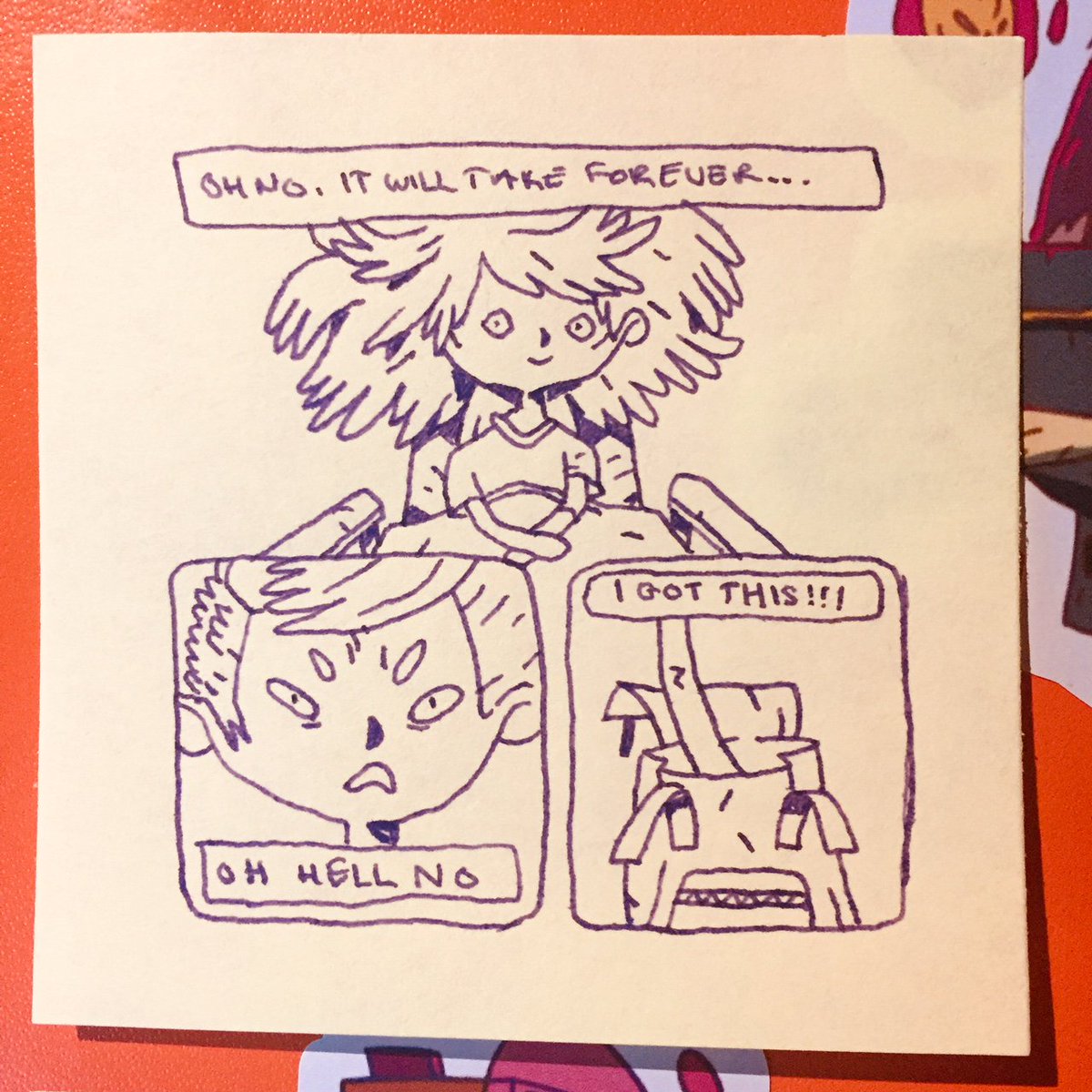 sebasebsebs's tweet photo. Big hair day, getting out a month of matted and crazy hospital hair.  True story.
#littlemoments #comic #hospital #webcomic #hairball #truestory https://t.co/Jx32eP6WrI