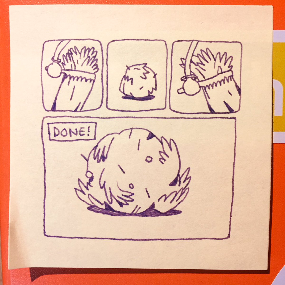 sebasebsebs's tweet photo. Big hair day, getting out a month of matted and crazy hospital hair.  True story.
#littlemoments #comic #hospital #webcomic #hairball #truestory https://t.co/Jx32eP6WrI