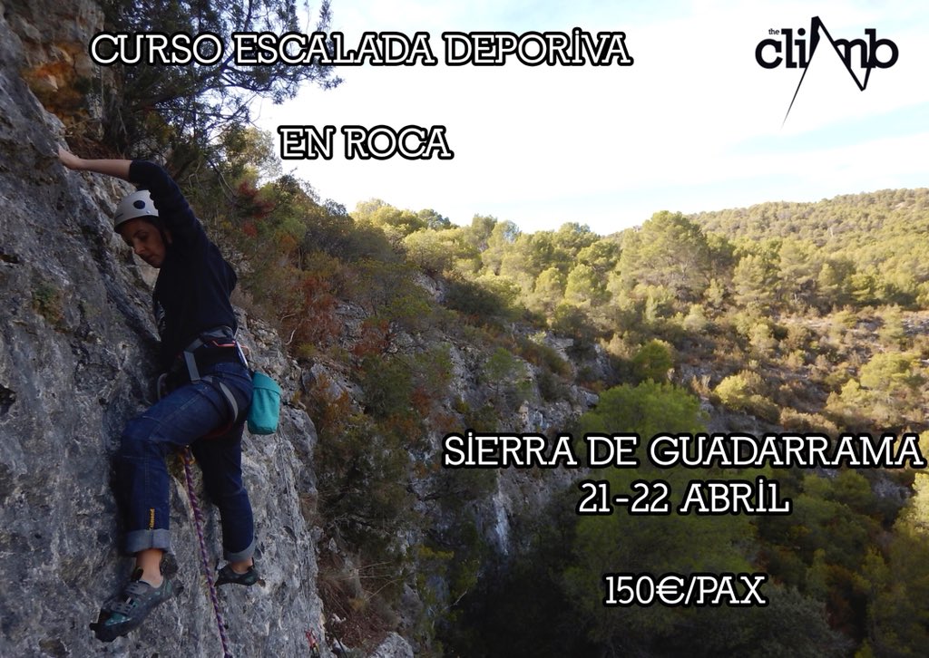 Últimas 2 plazas en el curso de iniciación a la escalada deportiva que realizaremos este fin de semana. Reservas llamando al 916428288. #escaladadeportiva #cursoiniciacionescalada #yoentrenoentheclimb