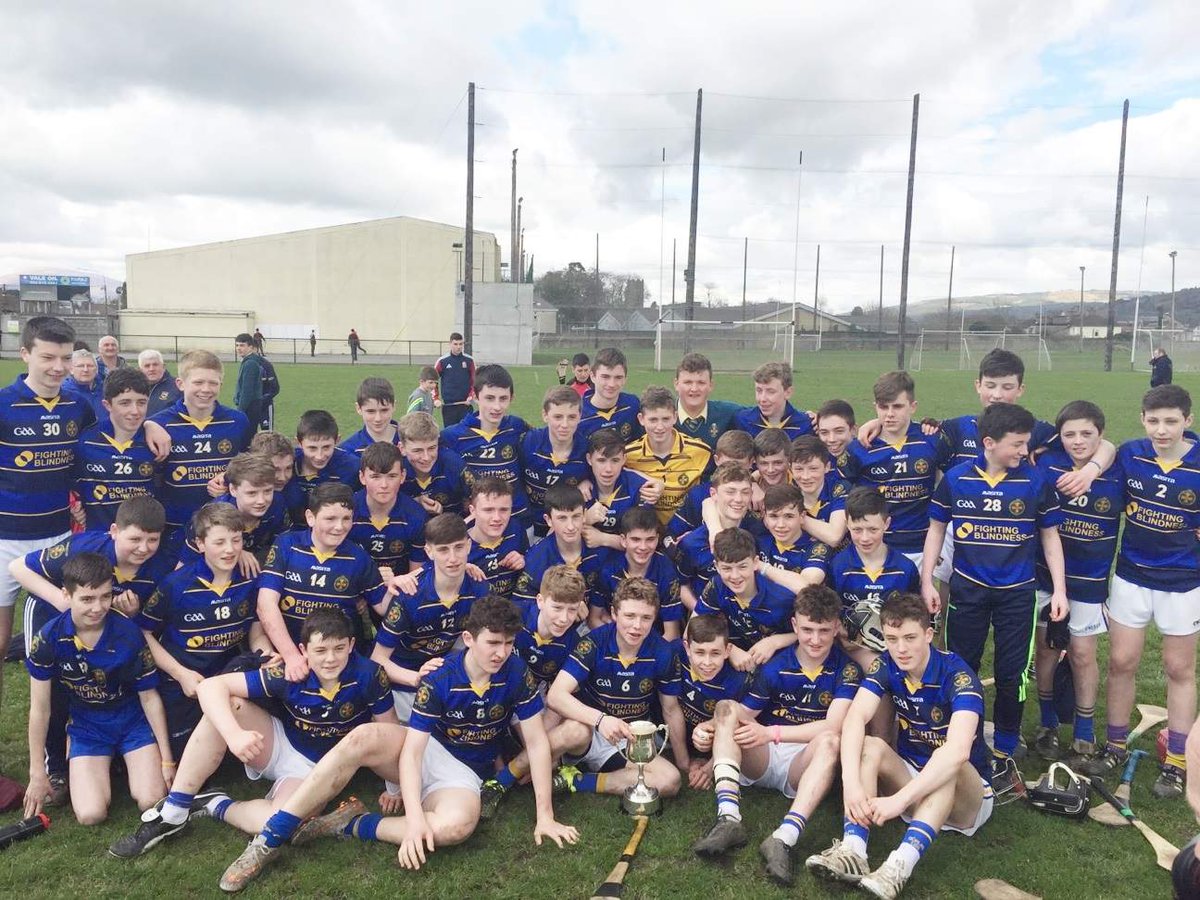 cbsthurles's tweet photo. Corn Aodh Ui Dhudha champions 2016, 2017 &amp; 2018 bringing us joint top of the roll of honour in Munster Under 15 A hurling with 9 titles. First time a school has won it 3 years running. https://t.co/O4mWgSCmY3