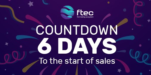 ftec_found's tweet photo. 🔔 FTEC PRE-SALE COUNTDOWN 🔔 

Get ready for our Pre-Sale! Bacause only 6 days left before the start of FTEC tokens sales!

#ICO #BTC #ETH #Technology #Invest #Trading #Crypto #Cryptocurrency https://t.co/IpTVbHQIoT