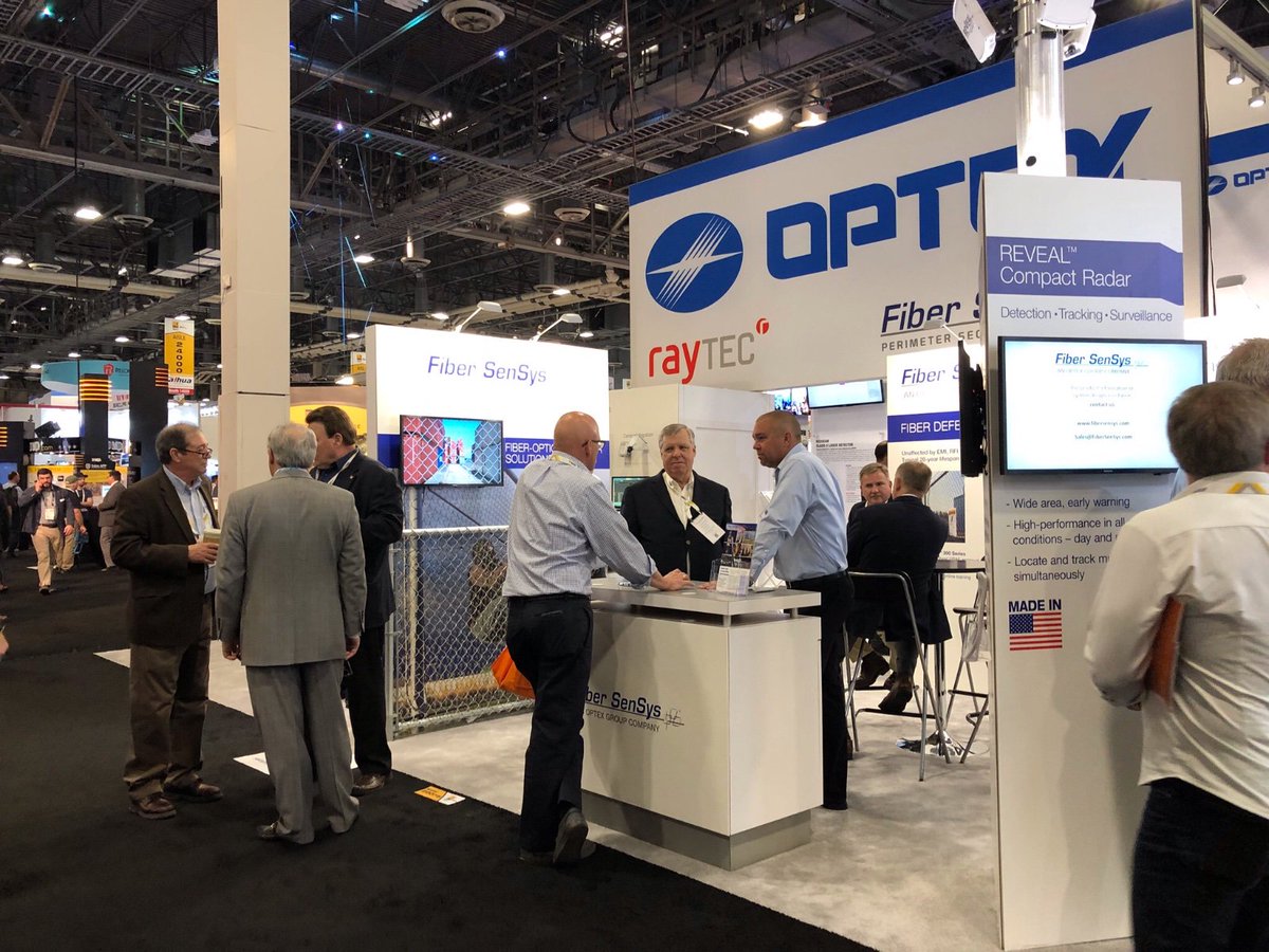 FiberSenSys's tweet photo. ISC West 2018 Las Vegas - Fiber SenSys was pleased to participate in live demonstrations of our fiber optic perimeter solutions as well as presenting radar solutions purpose-built for outdoor security applications. #ISCWest2018 #perimetersecurity https://t.co/wKhdgIwLlR