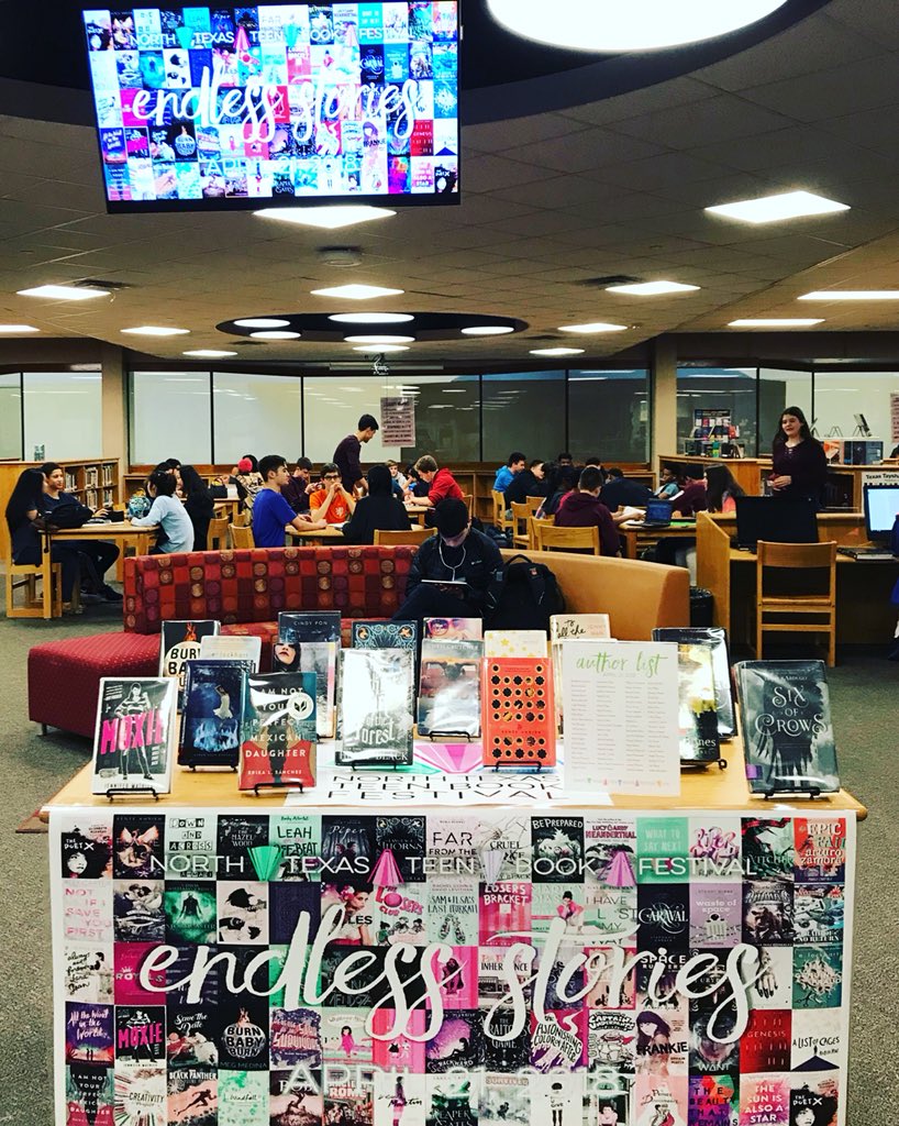 library_clark's tweet photo. @ClarkHSCougars • @NTTBFest is this Saturday!!! 📚#fangirl #fanboy #books #authors #library #convention #yalit https://t.co/u25ApoqLZr