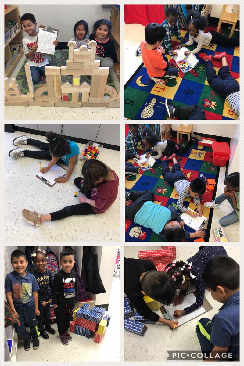Happy Work Together Wednesday! Students working together to create blueprints of homes they were going to build as a team with various manipulatives and materials in the classroom! #WOYC18