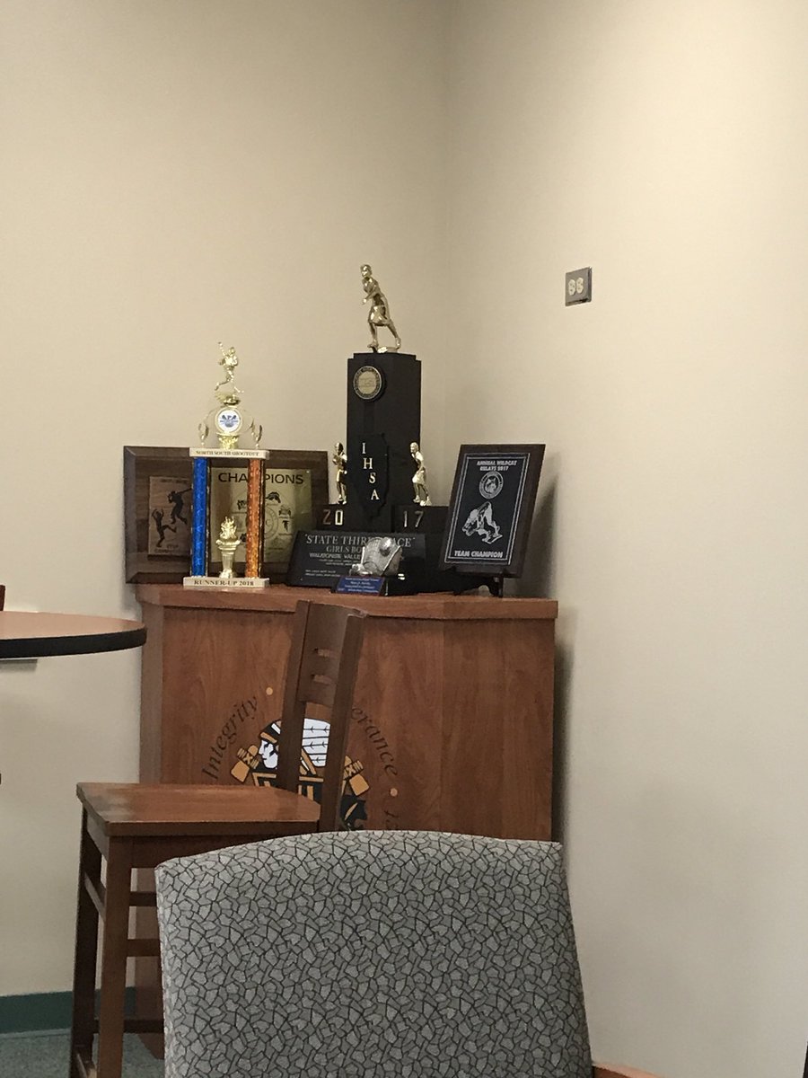 I spy the third place in state trophy for the bowling team from 2017 in the main office. 😀😀😀😀

#goals #WVHSbowling #LadyWarriorsbowling #BeWV