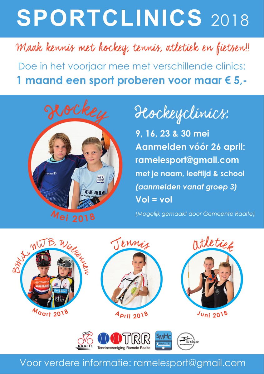 Lekker proberen en neem je vriendjes mee! #sportclinics #ramelesport
