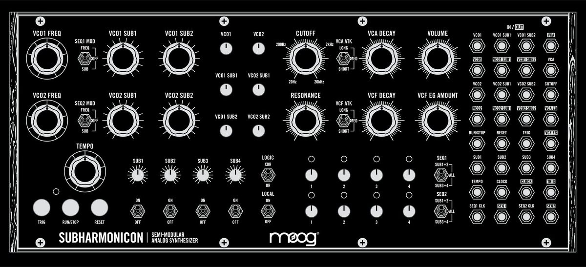moogmusicinc's tweet image. Early panel concept (some layout could still change) for the #Subharmonicon build at @Moogfest this year.

Get an #EngineerPass today to build this #analog #synth at #Moogfest2018: moogmusic.com/news/build-sub…