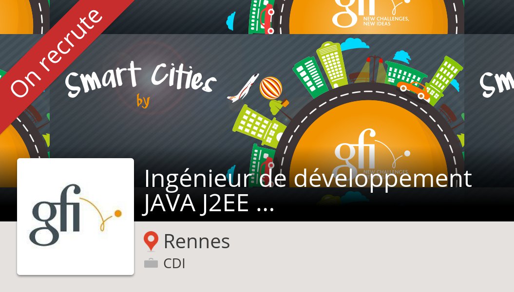 SophiaDabic_Gfi's tweet photo. Découvrez ce #job: #Ingénieur de #développement JAVA J2EE H/F chez #Gfi #Rennes https://t.co/ICpw6Fu9aX #AskGfi https://t.co/nxE9XbsRro