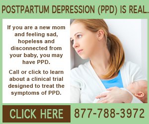ClinicalTrialSp's tweet photo. Postpartum Depression is real.  Call 1-877-788-3972 or click to learn about a clinical trial designed to treat symptoms of Postpartum Depression. https://t.co/s94lQSxBDI
