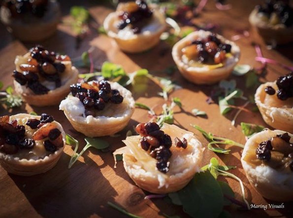 contempcater's tweet photo. Seriously one of the most balanced bites out there. House made Puff Pastry Tartlet, Burrata, Braised Leeks, Currant Pine Nut Relish https://t.co/ZiqdPUM1QB https://t.co/GTFYNo2V3m