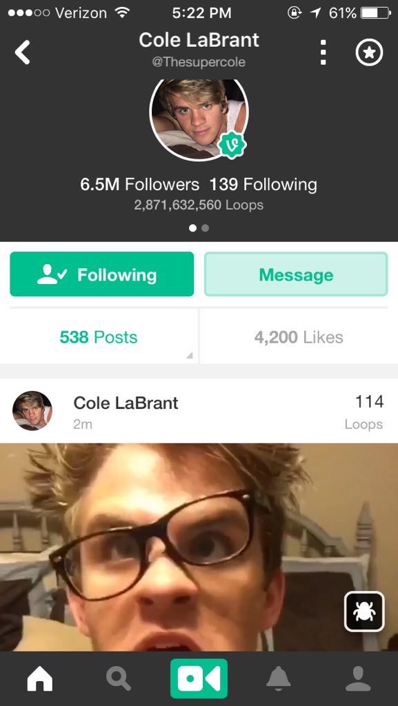 Cole Labrant is the internet version of the guy who invites you to every event at his church. he had a hella successful vine which is why he’s known