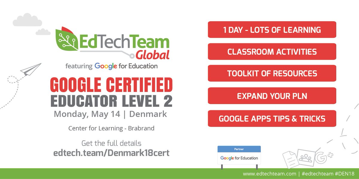MetteHardis's tweet photo. The @GoogleForEdu Innovator Academy is coming to Denmark! Launch your path to innovation by obtaining your Level 2 cert https://t.co/gTY3eMmT6E #DEN18 #GoogleEDU #GoogleEI #edtechteam #mimg #WendyGorton #markwagner #mettehardis https://t.co/EzMoWAxvTf