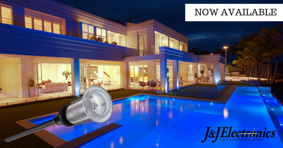 Halco_Lighting's tweet photo. J&amp;J Electronics recently launched the new VÜ LED Nicheless Pool and Spa Fixtures. Available in RGB, RGB-W, or PureWhite. It can be installed on the floor or wall of a pool, making it the perfect light for any location in a pool or spa. #LEDlighting https://t.co/ttdBh1FwI2 https://t.co/kCaNXqeeRW