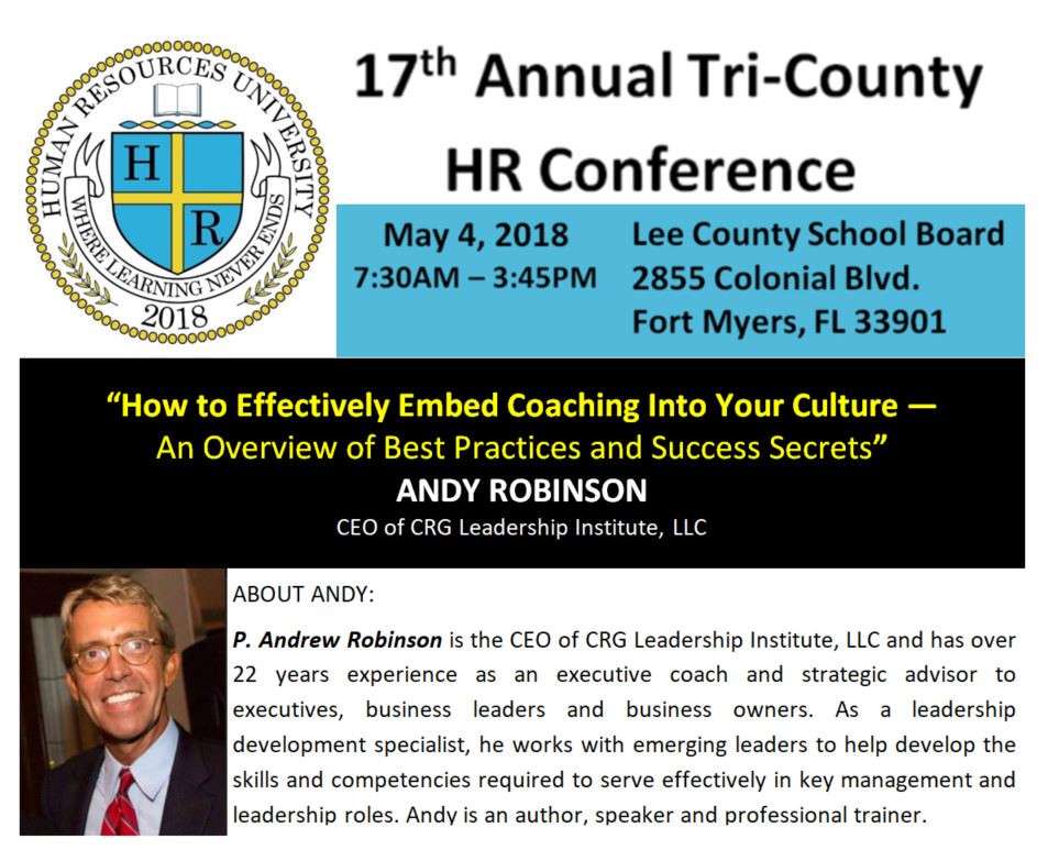 CharlotteSHRM's tweet image. 16 days until 2018 Tri-County HR Conference! Speaker line-up is phenomenal. Register now! @hrflorida @shrmofficial @shrmswfl @hrcollierfl @charlotteshrm @napleschamber #leecountyfl #colliercountyfl #charlottecountyfl #fortmyers #naples #hr #shrm #shrmcertification #HRCI