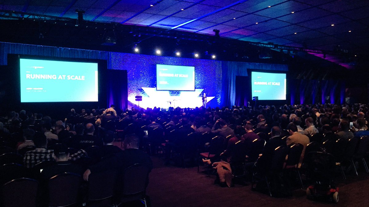 davenielsen's tweet photo. Abby Kearns @ab415 kicks off #CloudFoundrySummit with data points showing how @CloudFoundry increasingly helps large companies increase productivity, app velocity &amp; innovation https://t.co/1kXlv8HYZx