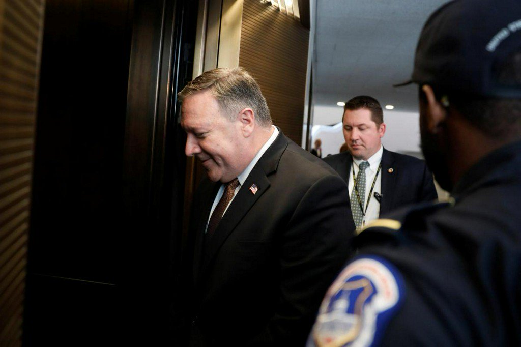 Reuters's tweet photo. Pompeo nomination runs into more U.S. Senate Democrat opposition https://t.co/Nvhw88Tl8l https://t.co/rR1RHL17RG