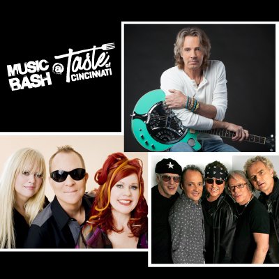 CincinnatiParty's tweet photo. We're excited to announce @TheB52s & @rickspringfield will co-headline the first-ever Music Bash at Taste of Cincinnati w/ special guest @loverboyband, Sunday, May 27! Get details and tix: https://t.co/ZmHd4jeocK #tasteofcincinnati #musicbash #loveshack #jessegirl #loverboyband https://t.co/jkyTnuKtSH