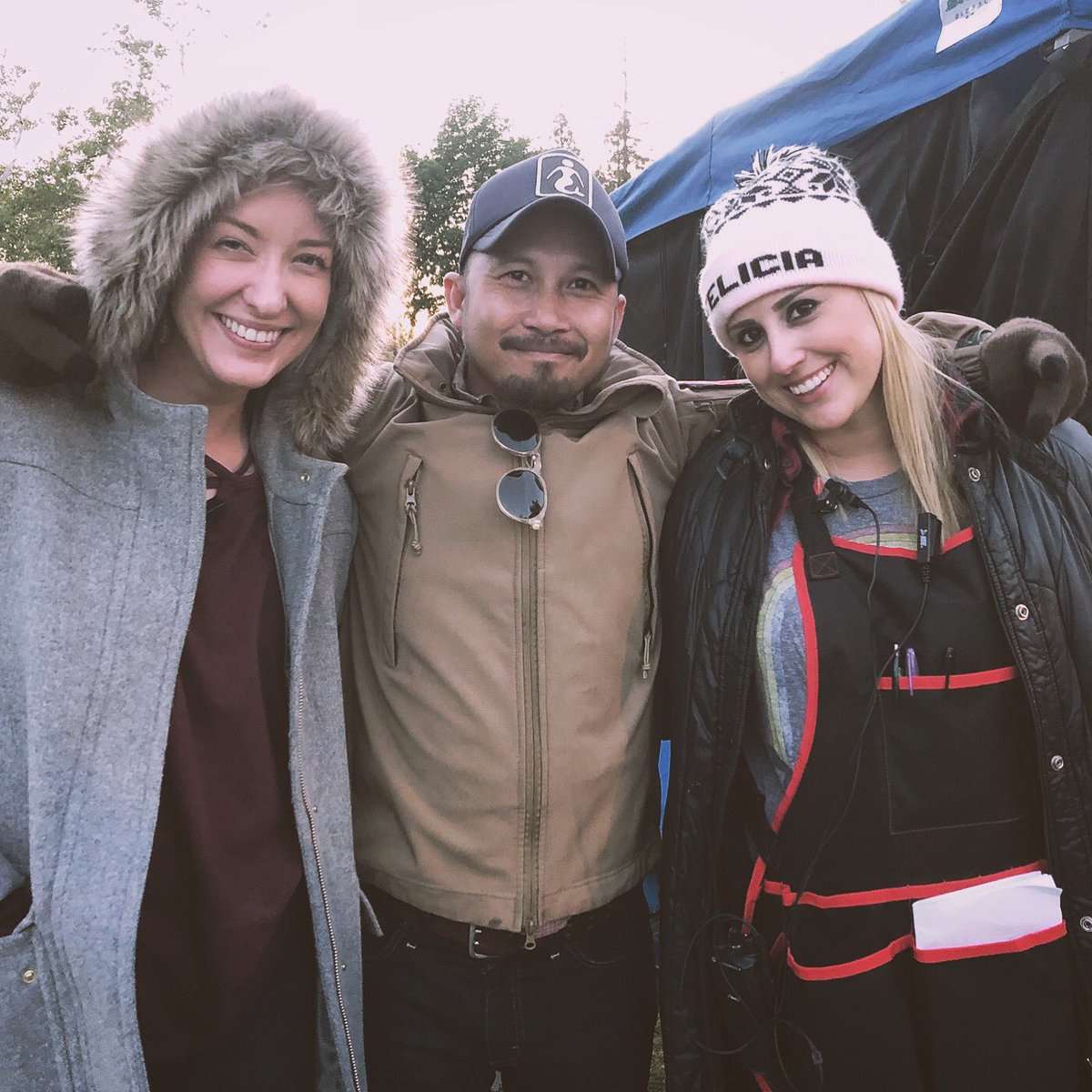 MsLambreton's tweet image. Yesterday on set ready for the cold weather because the night before we nearly froze to death. Day 10 or something... 
#magicmax #makingmovies #onset #productionlife #simivalley #artdepartment #wardrobe #productiondesign #setdecorator  #byefelicia