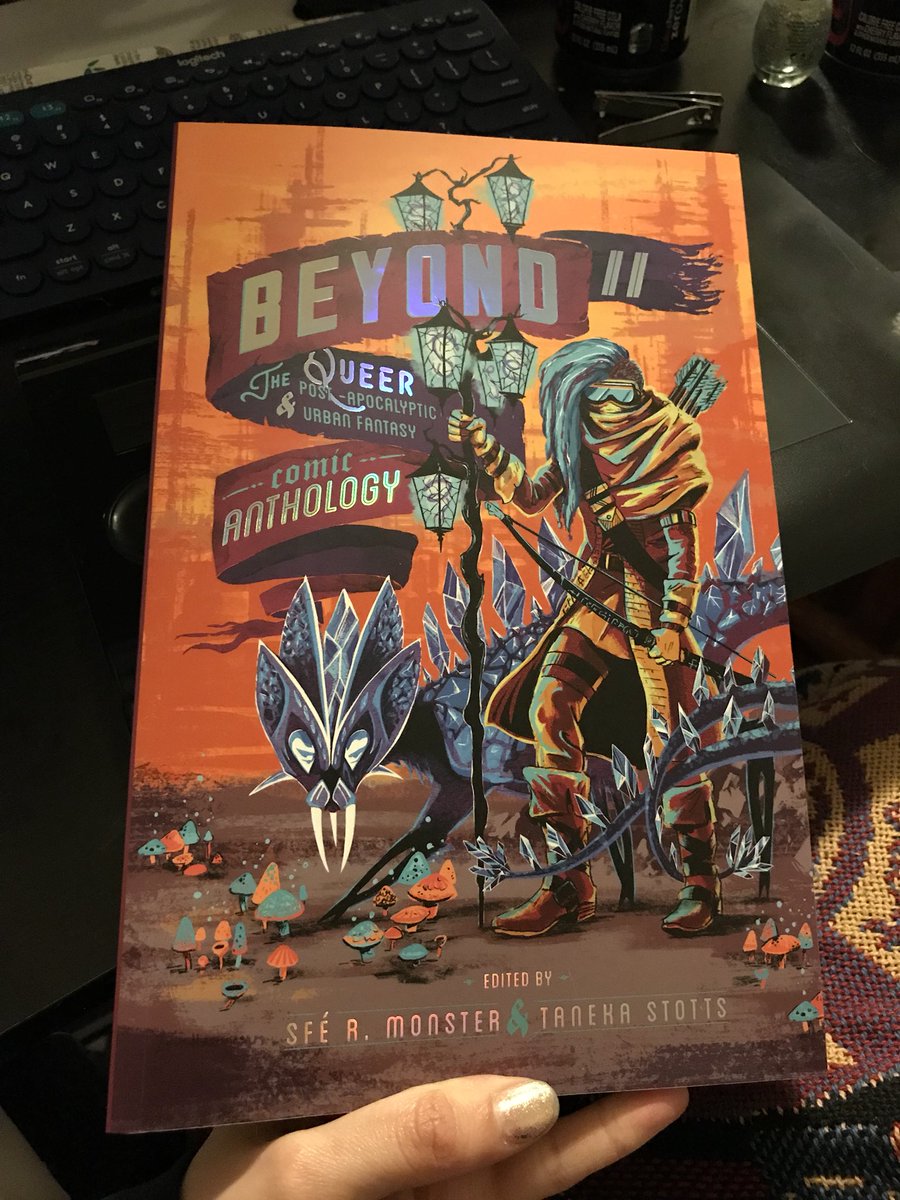 CatParrts's tweet photo. I’m catching up on stuff today INCLUDING!!!! Finally reading @BeyondAnthology 2!!!! This book is so big and beautiful and now I’m even more proud and honored to have been a part of it! Thank u team, this book rocks a lot 🤟❤️ https://t.co/wTIzjYEBdK