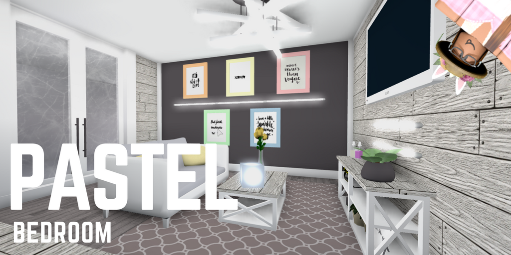 noelle c on Twitter Bloxburg  Pastel Bedroom Speed 