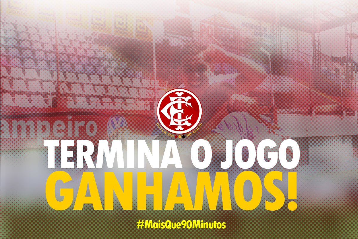 intersmoficial's tweet photo. TEEEEEEEEEERMINA O JOGO! 

O Alvirrubro ganha do Guarani VA por 1x0 e conquista a primeira vitória fora de casa!

O próximo jogo do Inter SM é no domingo, dia 22, diante do São Gabriel, às 16h, no Estádio Presidente Vargas. É PARA LOTAR A BAIXADA! #MaisQue90Minutos https://t.co/FZU2DB5Fje
