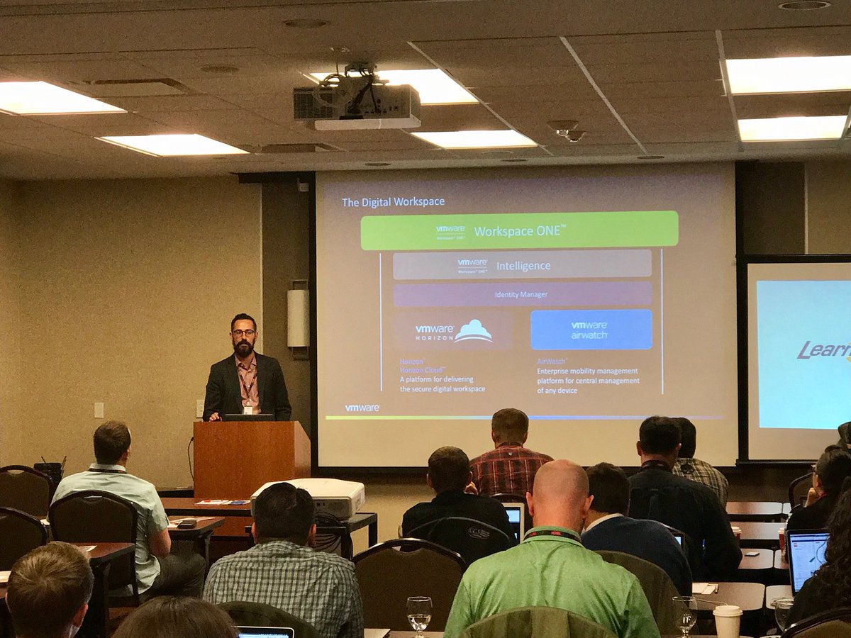 AndrewBerenato's tweet photo. Really enjoyed my session today at @MacTech Pro event w/ @Apple community in Denver! Great feedback from customers and partners on @WorkspaceONE & for delivering any app to a Mac with true SSO/identity - thanks @neilticktin #Mac@Work #Mac #Apple #iOSinBusiness #EUC #UEM #AirWatch https://t.co/ZiNdVBAchS