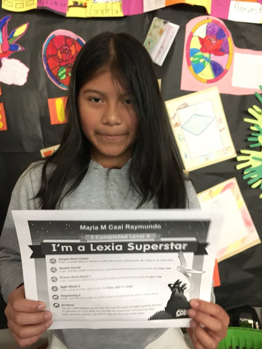 JRuizNCCAE's tweet image. Maria es una señorita muy inteligente y tienes una alma bonita! Ella subió dos niveles en Lexia Learning!! Sigue luchando nena!! Recuérdate que el señor Ruiz te quieres mucho!!