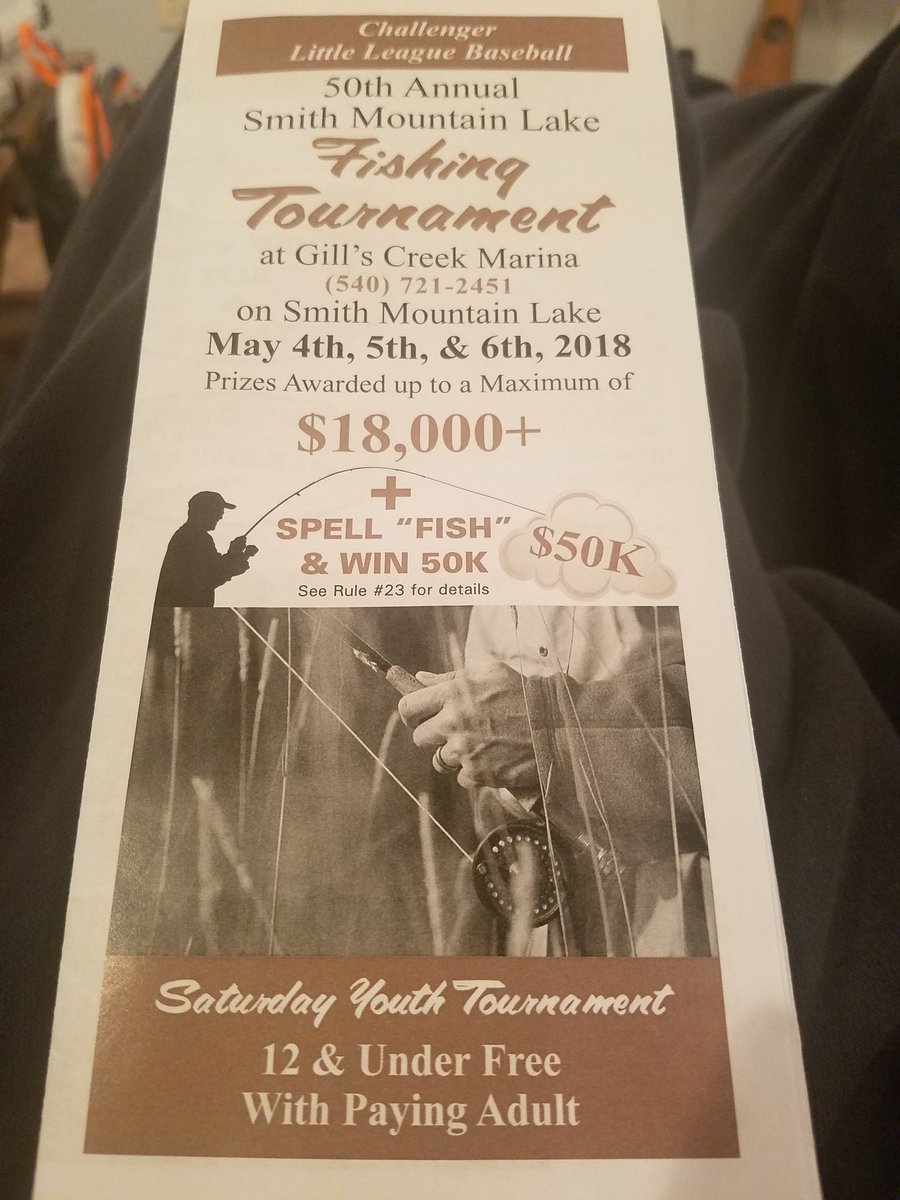 KDC_Fishin's tweet photo. If any of you are in southwestern Virginia in the first weekend of May, come compete in this tournament. It's for a good cause. #Fishing #outdoors #bassfishing #crappiefishing #muskiefishing #Catfish #striperfishing https://t.co/Xj0mgB4JFq