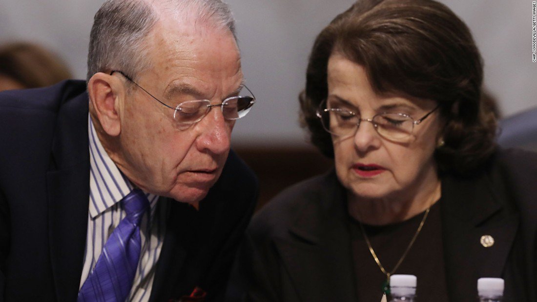 CNN's tweet photo. Senate Judiciary Committee Republicans are plowing ahead with their plan to pass a bill out of the committee that would protect special counsel Robert Mueller, despite Majority Leader Mitch McConnell's vow not to put the measure on the Senate floor https://t.co/BGVh2wSVOV https://t.co/RiOezv889J