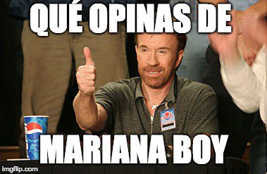 LeslyMuiz5's tweet photo. Opino que a #ABoySiLeDoy
Éxito! @mariana_boy
#DebateChilango https://t.co/RtI6bgIi89