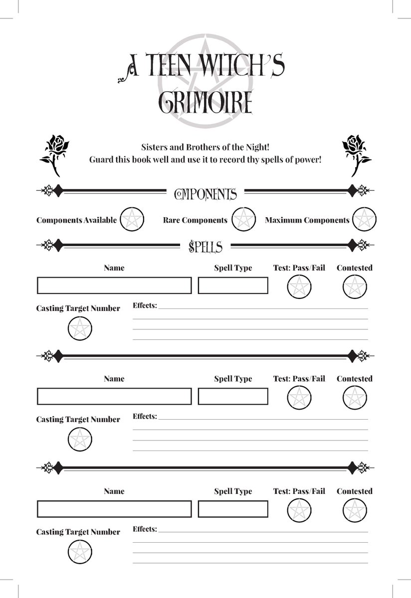 JGrayCreative's tweet image. I was hired to do layout for the upcoming RPG, HP Lovecraft Academy. Here's a preview of the character sheets.