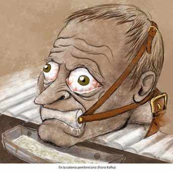 Sanwalmic's tweet image. #Kafka2018 &quot; Ser escrito signi­fica la muerte.Poseer la escritura puede llegar a significar afirmación y poder; pero ambos términos pueden alterarse y el que posee la escritura, como el oficial, llega a morir por ella, es escrito, y en eso reside su castigo y a la vez su culpa&quot;.