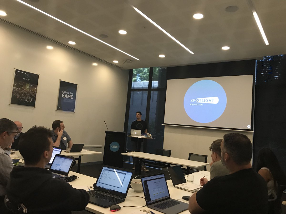 Great to be @xero HQ with <a href="/PaulMustica/">Paul Mustica</a> &amp; <a href="/BryanWi11iams/">Bryan Williams</a> <a href="/spotlightrep/">Spotlight Reporting</a> training partners on advisory reporting.