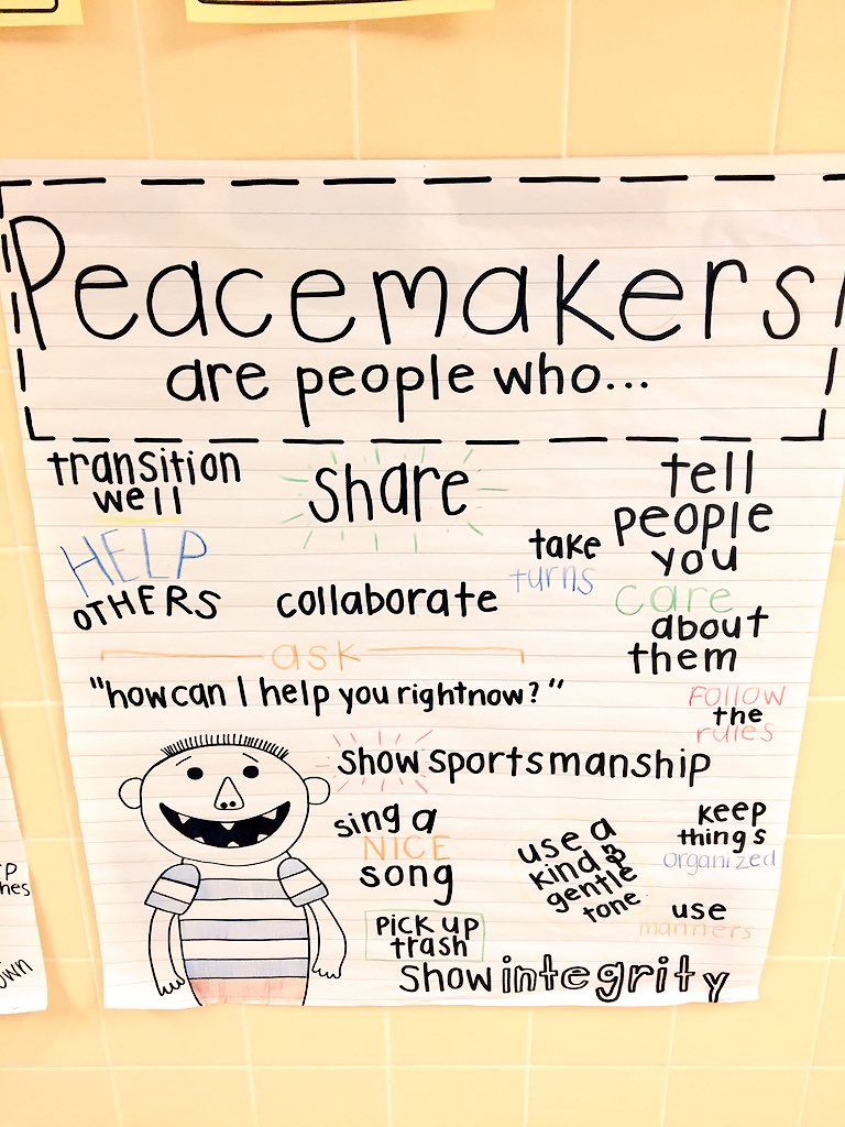 MrsKylieHand's tweet photo. We are going to be Peacemakers! Thanks @CEValues for passing along this idea from Cara! #CEValues https://t.co/vDxViR3jAx