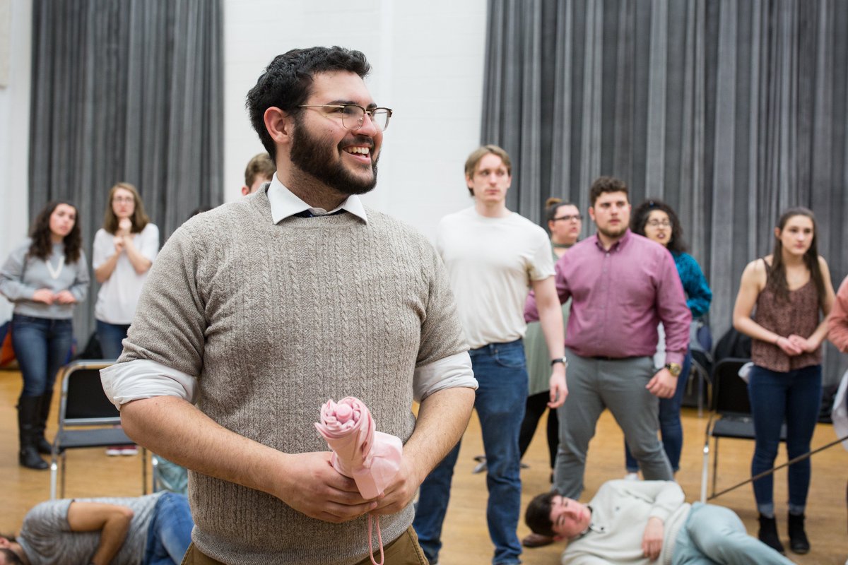 CraneOperaEns's tweet photo. Why is Joe DeMato-Garcia smiling?  He has tickets to see THE PIRATES OF PENZANCE this weekend!  Tickets at CPS Box Office or call 315-267-2277, going online to https://t.co/ym8MtzUWRp   , or visiting the PAC! #SUNYPotsdam #potsdamproud #MakeItCrane https://t.co/hzrYPwvEWP